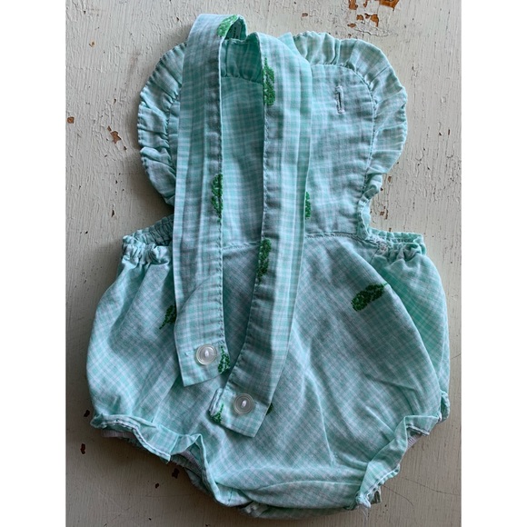 vintage Penny’s green gingham bubble romper - Picture 2 of 11